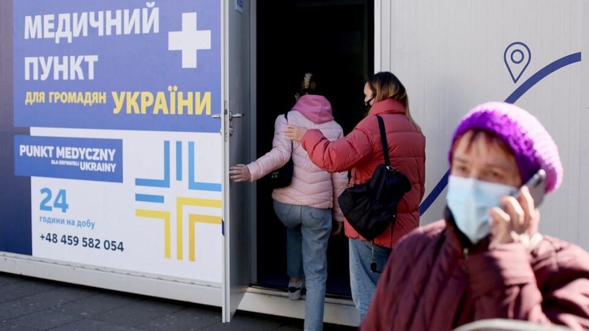 Punkt medyczny dla uchodźców z Ukrainy w Polsce
