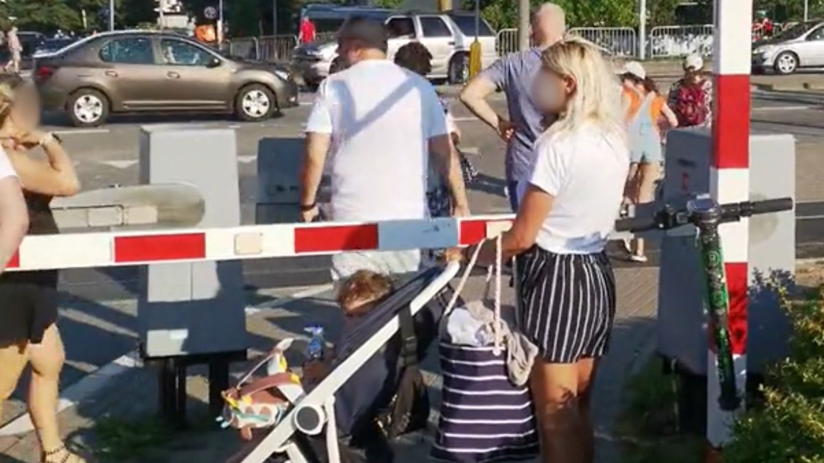 Bezmyślne zachowanie w Kołobrzegu