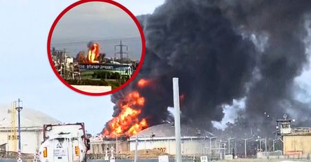 Słupy czarnego dymu nad Hajfą. Jest nagranie z ataku Iranu na rafinerię