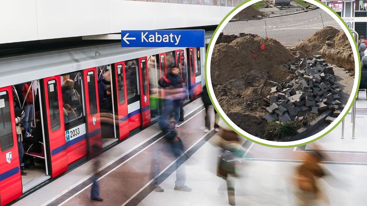 Po budowie odcinka metra zostało ogromne gruzowisko