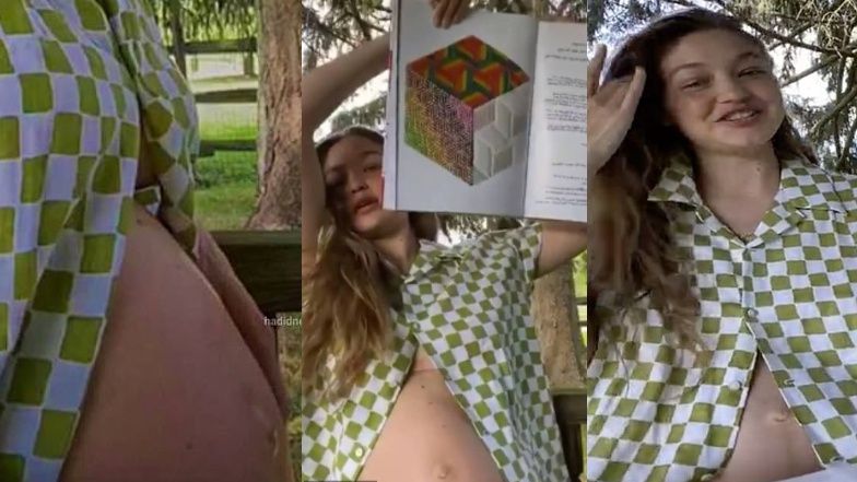 Gigi Hadid prezentuje wielki ciążowy brzuch
