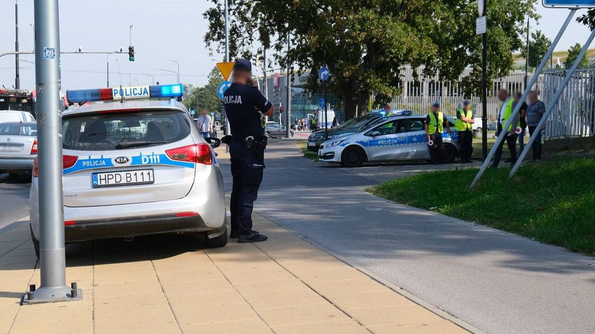 Policjanci w centrum Lublin