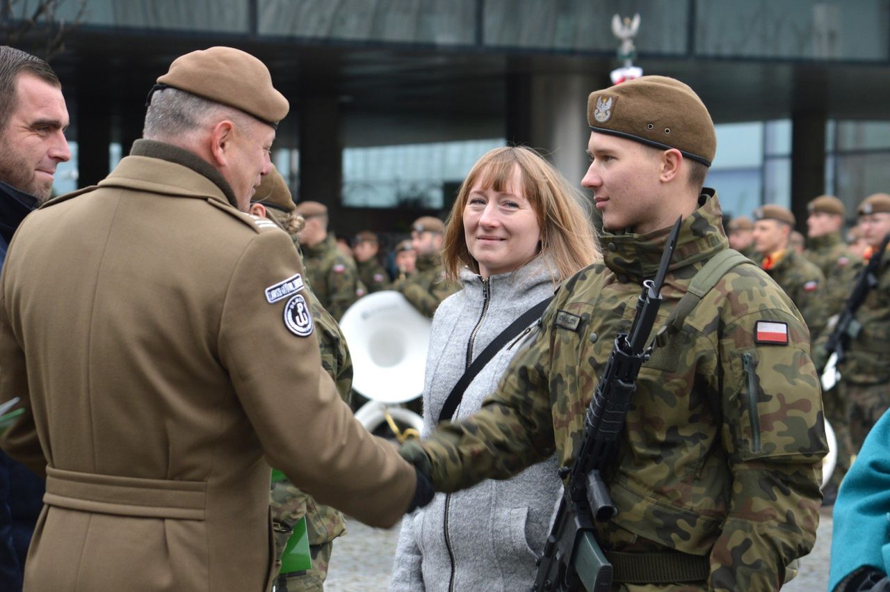 Kleszczów: Przysięga żołnierzy 9 Łódzkiej Brygady Obrony Terytorialnej