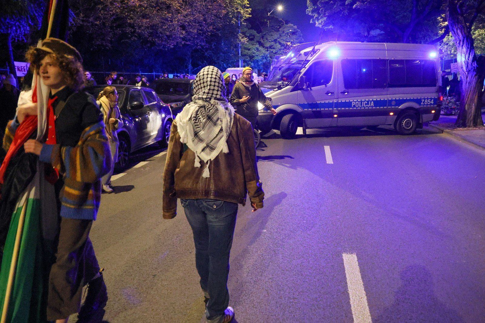 Manifestacja pod Ministerstwem Spraw Zagranicznych