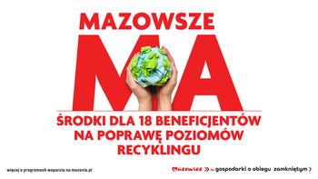 Nowy program sejmiku Mazowsza. Miliony na recykling i PSZOK-i