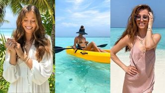Izabella Krzan relacjonuje rajskie wakacje na Malediwach: opalanie "na raka", wycieczka kajakiem z partnerem i porcja ciekawostek... (ZDJĘCIA)