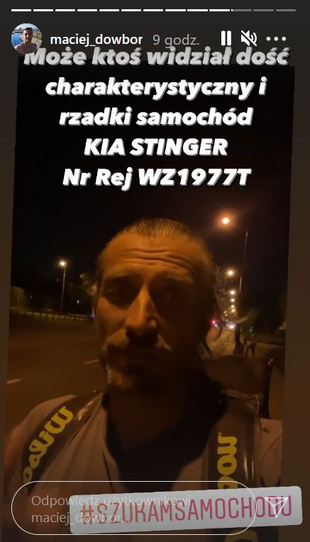 Maciej Dowbor szuka samochodu