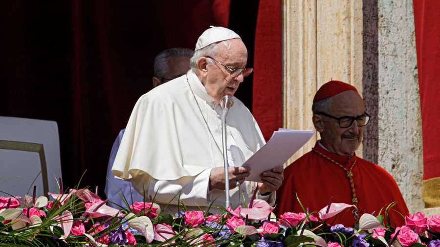 scena z: Papież Franciszek, SK:, , fot. AKPA
Niedziela Wielkanocna, Okno papieskie, Pascha, Rzym, Watykan, Wielkanoc, Wielkanoc 2022, Papież Franciszek