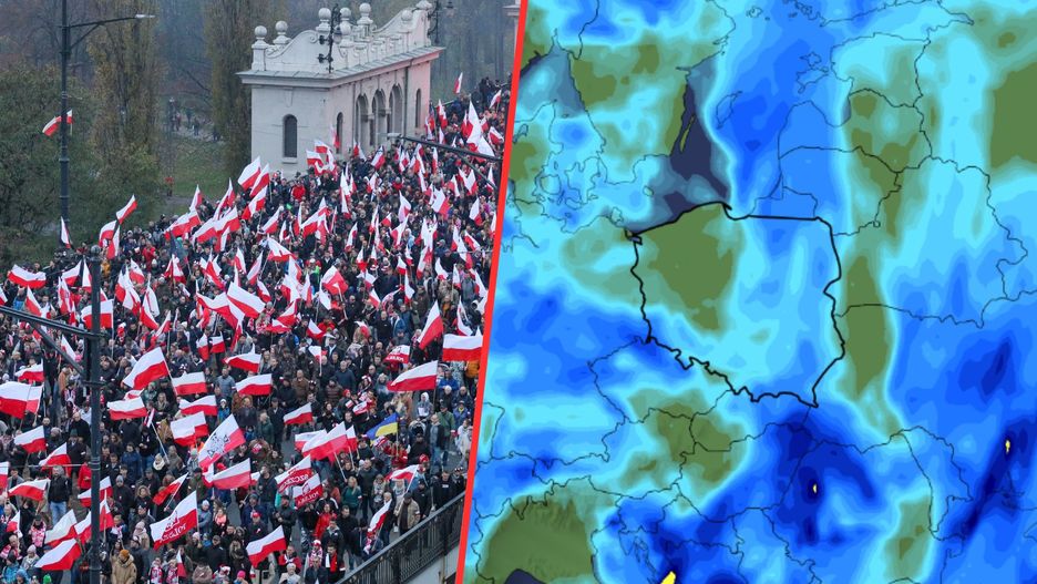 Pogoda na 11 listopada i niedzielę. Synoptycy prognozują dużo opadów i zachmurzenie