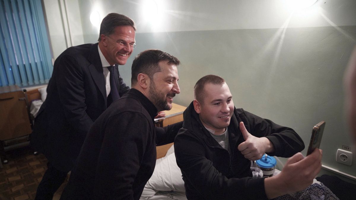 Sekretarz Generalny NATO Mark Rutte z wizytą w Ukrainie