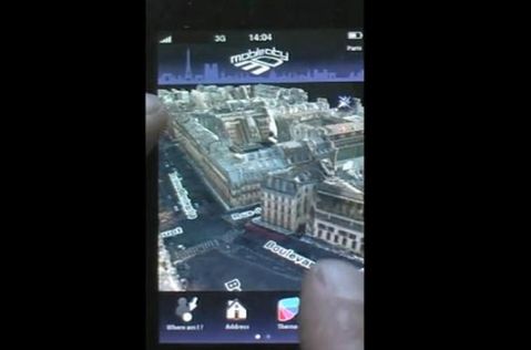 Mobile 3d City i Paryż pod palcami