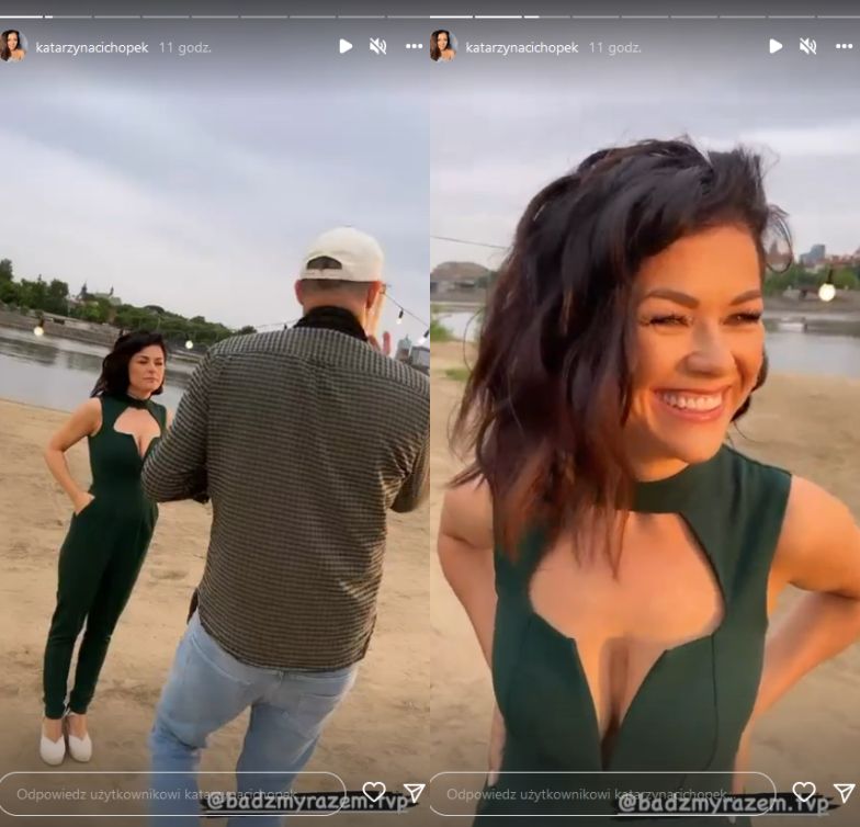 Katarzyna Cichopek chwali się nagraniami na plaży