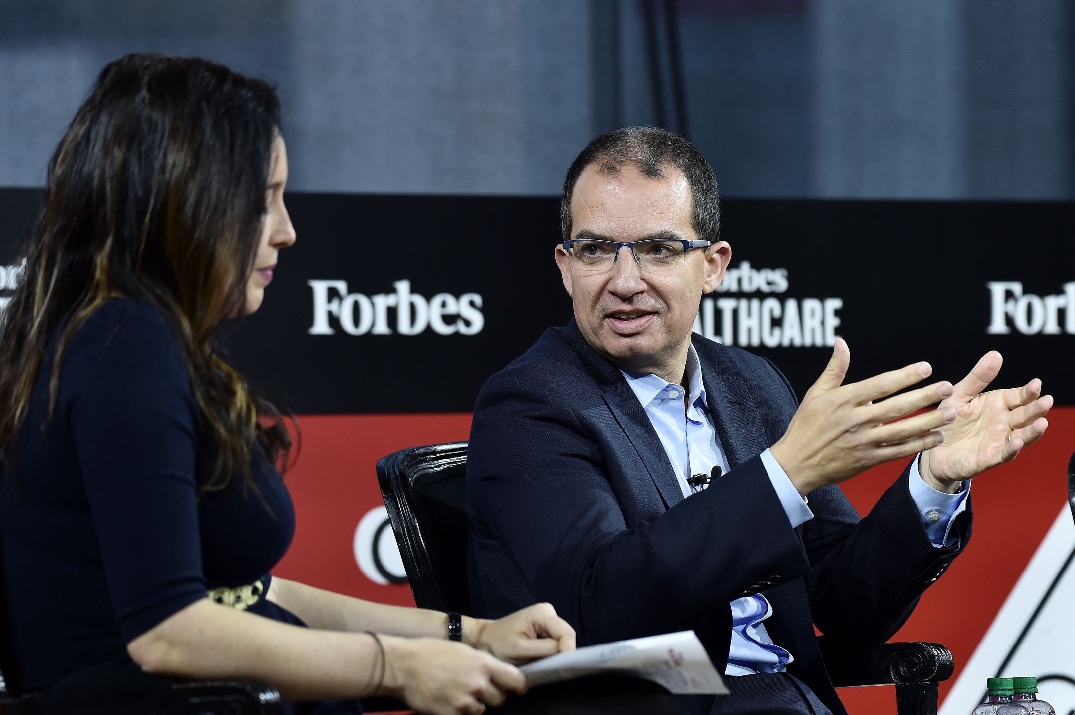 NEW YORK, NEW YORK - DECEMBER 05: Moderna CEO, Stephane Bancel attends 2019 Forbes Healthcare Summit at the Jazz at Lincoln Center on December 05, 2019 in New York City. (Photo by Steven Ferdman/Getty Images)