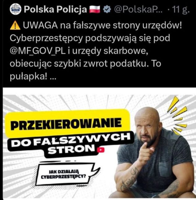 Policja udostępnia kampanię z Oświecińskim