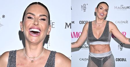 Monika Goździalska dokazuje na imprezie "Glamour" w... kusym topie i PRZEŚWITUJĄCEJ spódnicy (ZDJĘCIA)