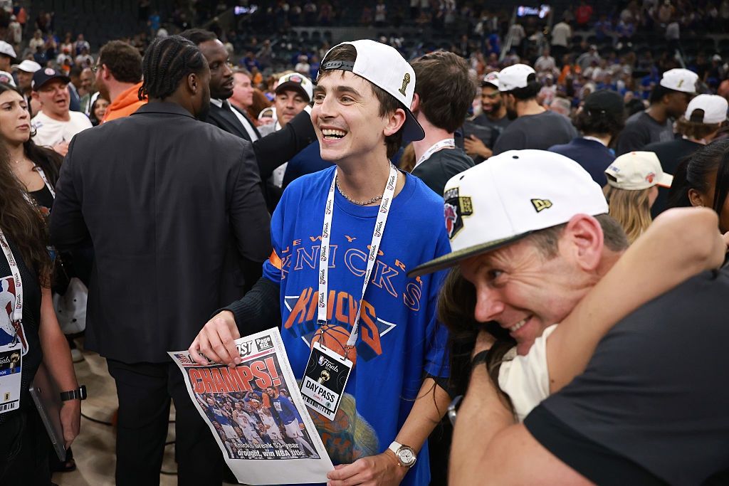 Timothee Chalamet na finale NBA