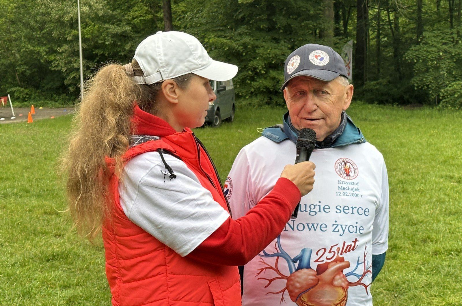 Wśród biegaczy był Krzysztof Machajek, który od 25 lat żyje z sercem po transplantacji