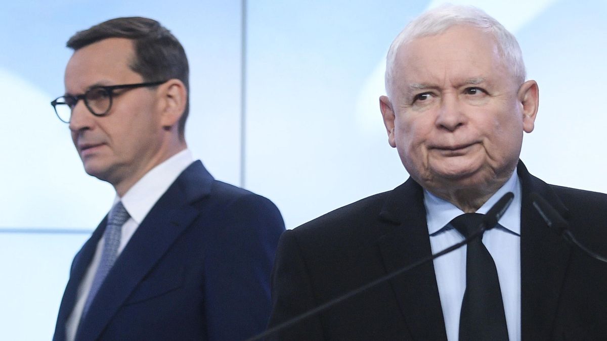 Jarosław Kaczyński i Mateusz Morawiecki