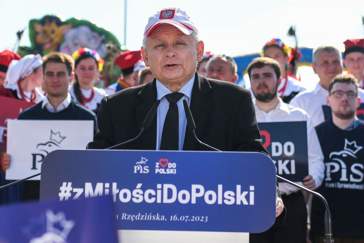 Jarosław Kaczyński krytykował Donalda Tuska podczas wiecu