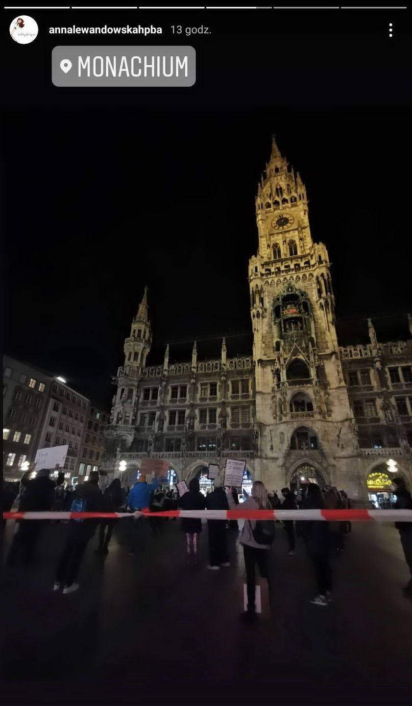 Anna Lewandowska relacjonuje protest kobiet w Monachium