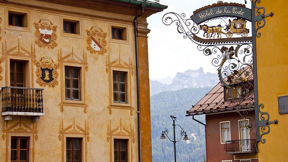 Hotel de la Poste uznawany jest za jeden z najbardziej prestiżowych w Wenecji Euganejskiej