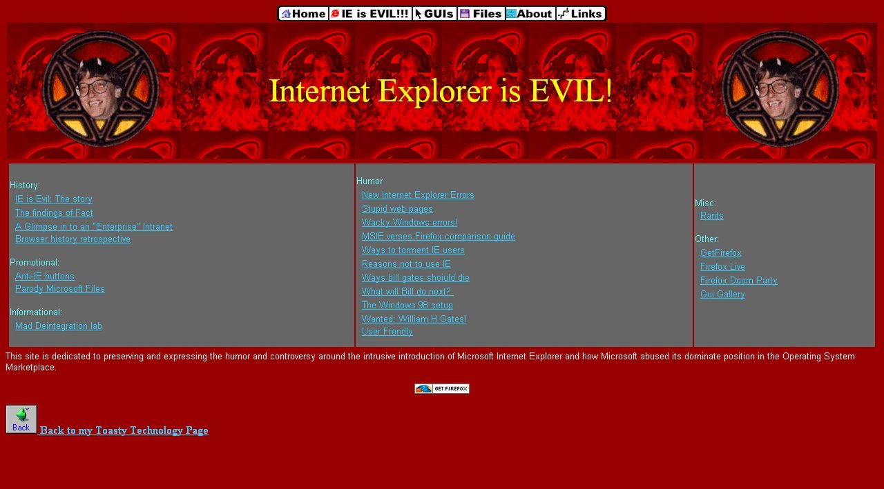 Internet Explorer is Evil