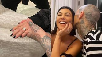 Wiemy, ile kosztował PIERŚCIONEK ZARĘCZYNOWY Kourtney Kardashian! Travis Barker nie oszczędzał na ukochanej...