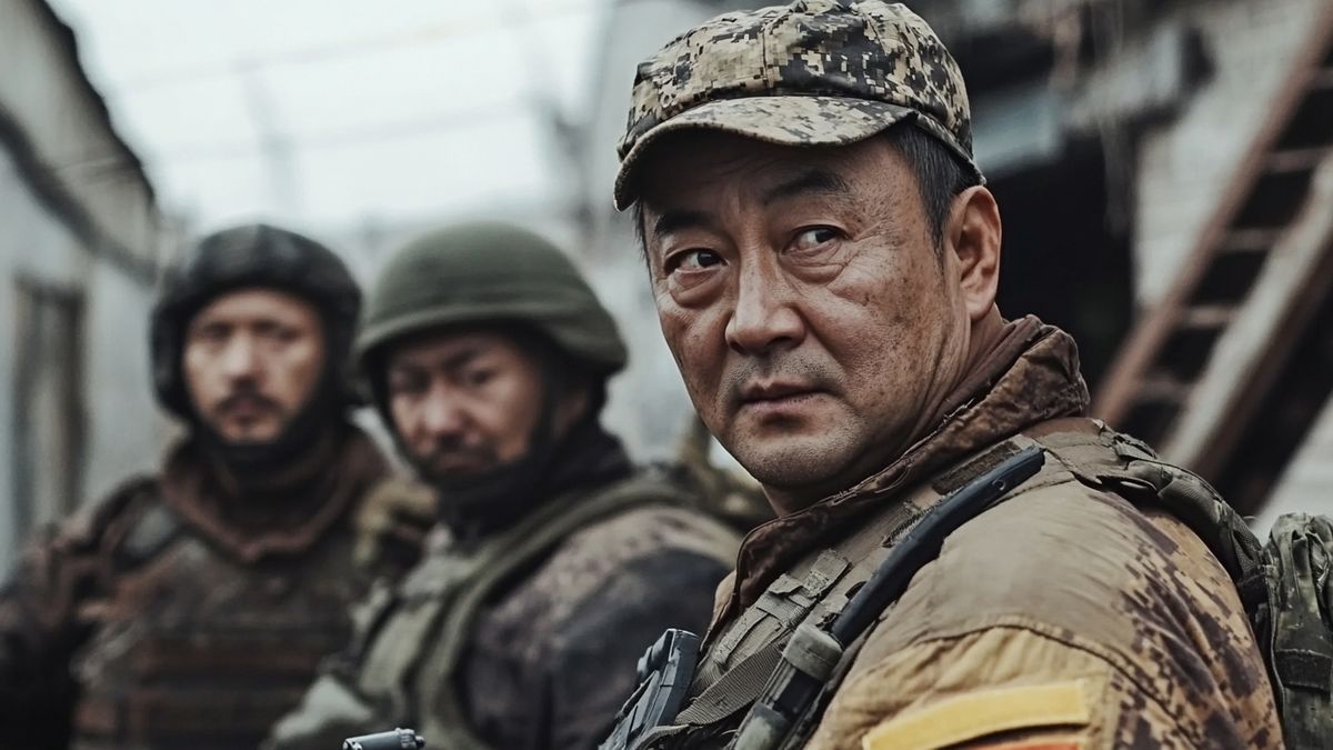 Chinese soldiers in Ukraine captured, real photo