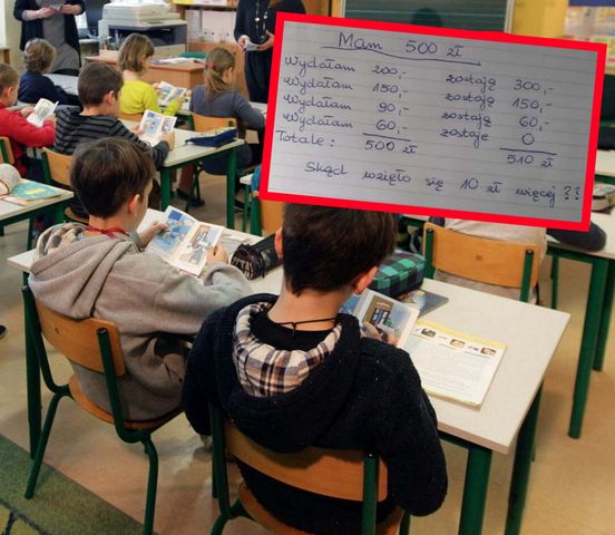 Matematyczne zadanie zakłopotało internautów. Skąd się wzięło 10 zł?