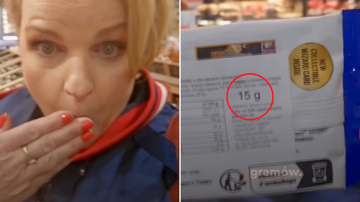 Katarzyna Bosacka zszokowana ceną czekoladowej żaby.