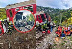 Dramat na Słowacji. Nagranie z miejsca katastrofy kolejowej
