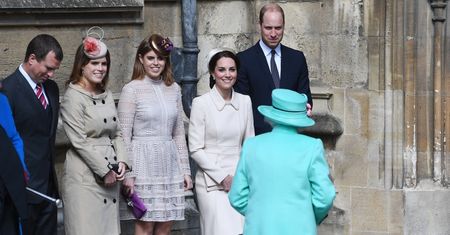 Elegancka księżna Kate z Williamem i królową na mszy Wielkanocnej (ZDJĘCIA)