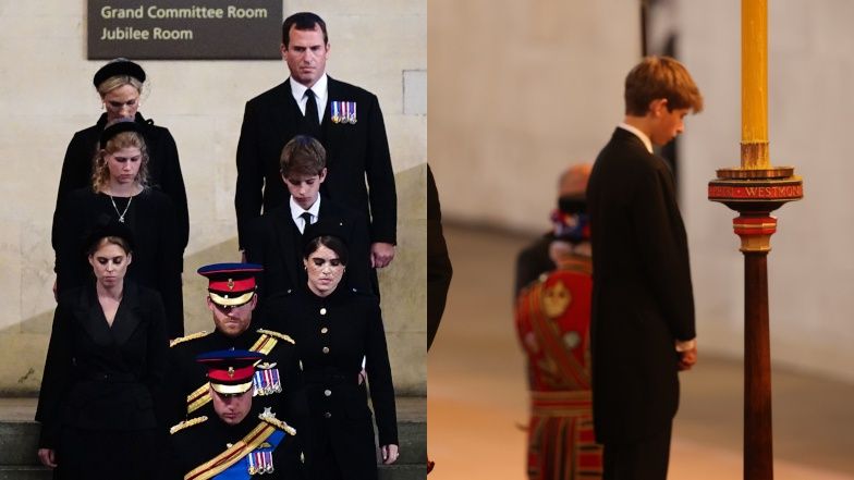 Wnuki królowej Elżbiety II czuwają przy jej trumnie