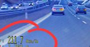 Kolejny pirat drogowy. 211 km/h!