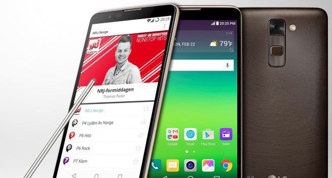LG Stylus 2 ze wsparciem dla radia DAB+