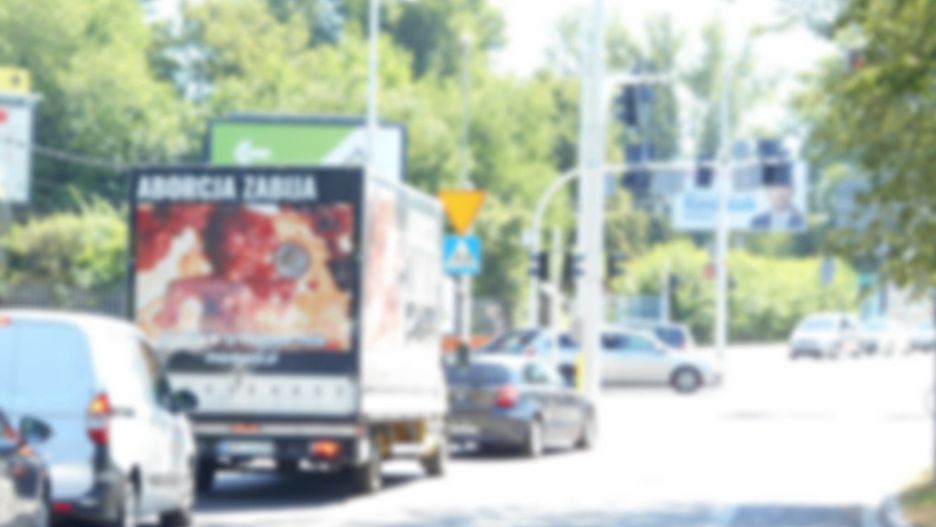 Wrocław. Aborcyjny samochód niemile widziany. Kierowca popełnił wykroczenie