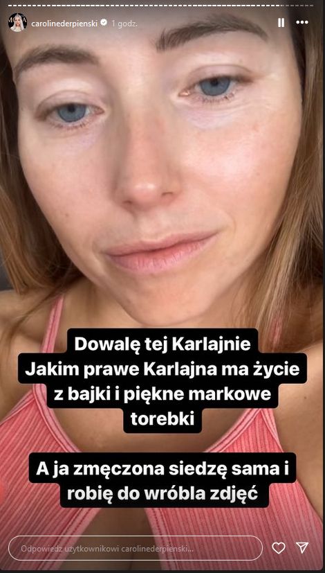 Caroline Derpienski uderza w Agatę Rubik