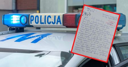 Do policji dotarł list. Autorka nie mogła przemilczeć