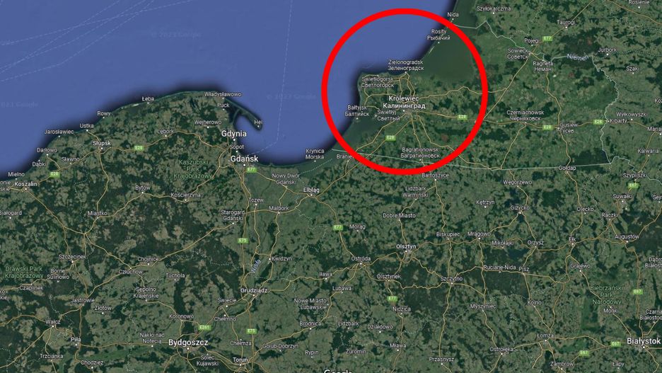 Królewiec na mapie