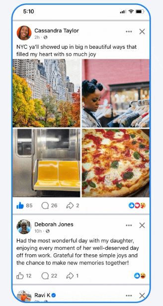 Zmiany w aplikacji Facebooka