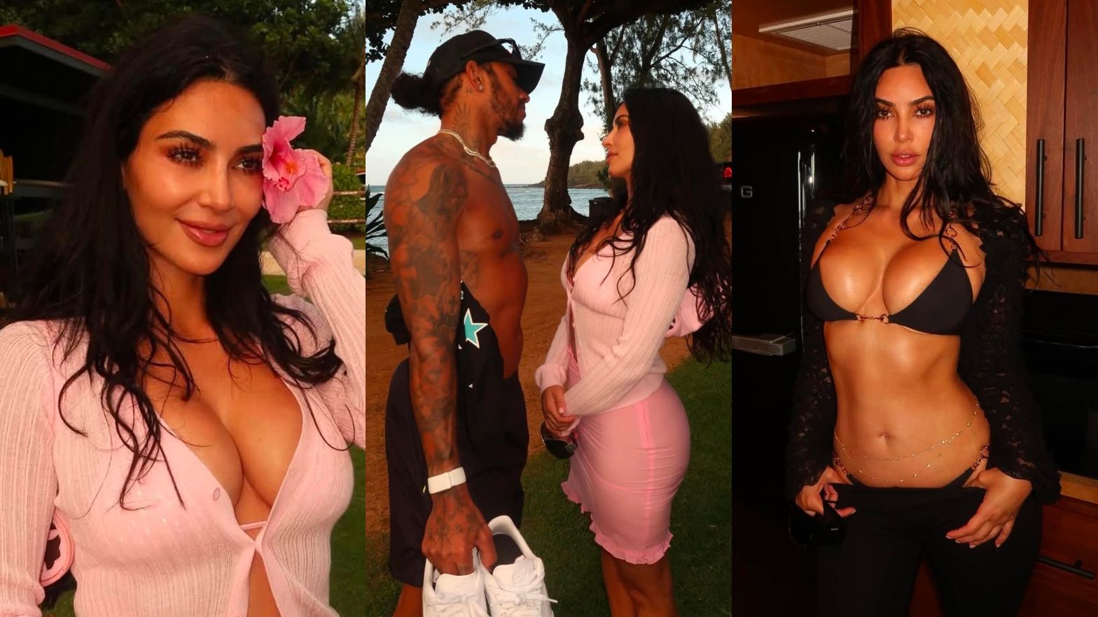 Bajeczne wakacje Kim Kardashian z Lewisem Hamiltonem i dziećmi