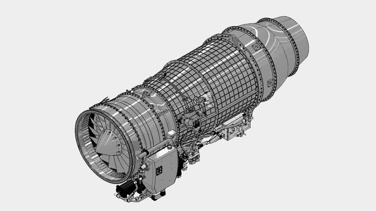 Wizja artystyczna nowego silnika projektowanego przez Hanwha Aerospace