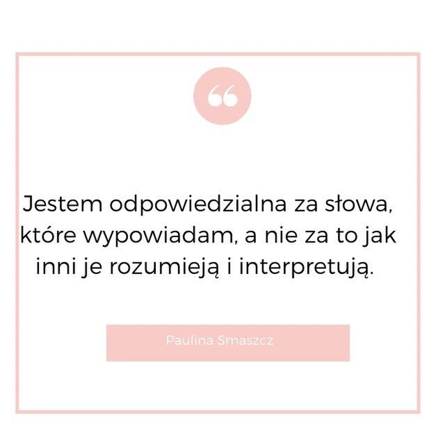 Paulina Smaszcz wydała oświadczenie