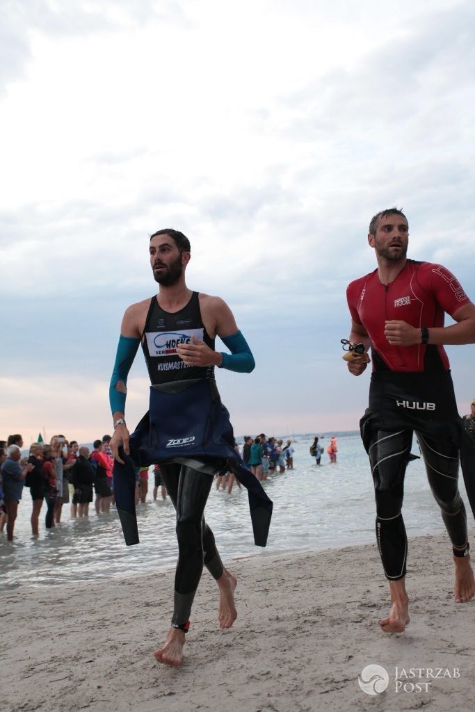 Maciej Dowbor podczas triathlonu na Majorce 2016
