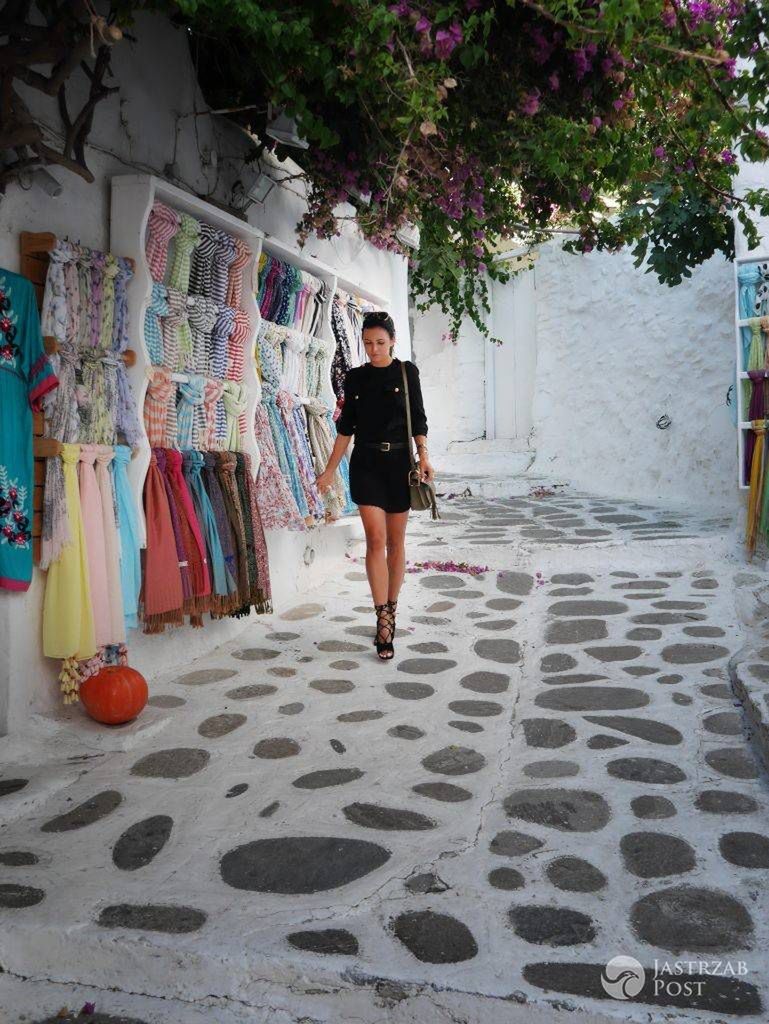 Stylizacje Anny Lewandowskiej na Mykonos