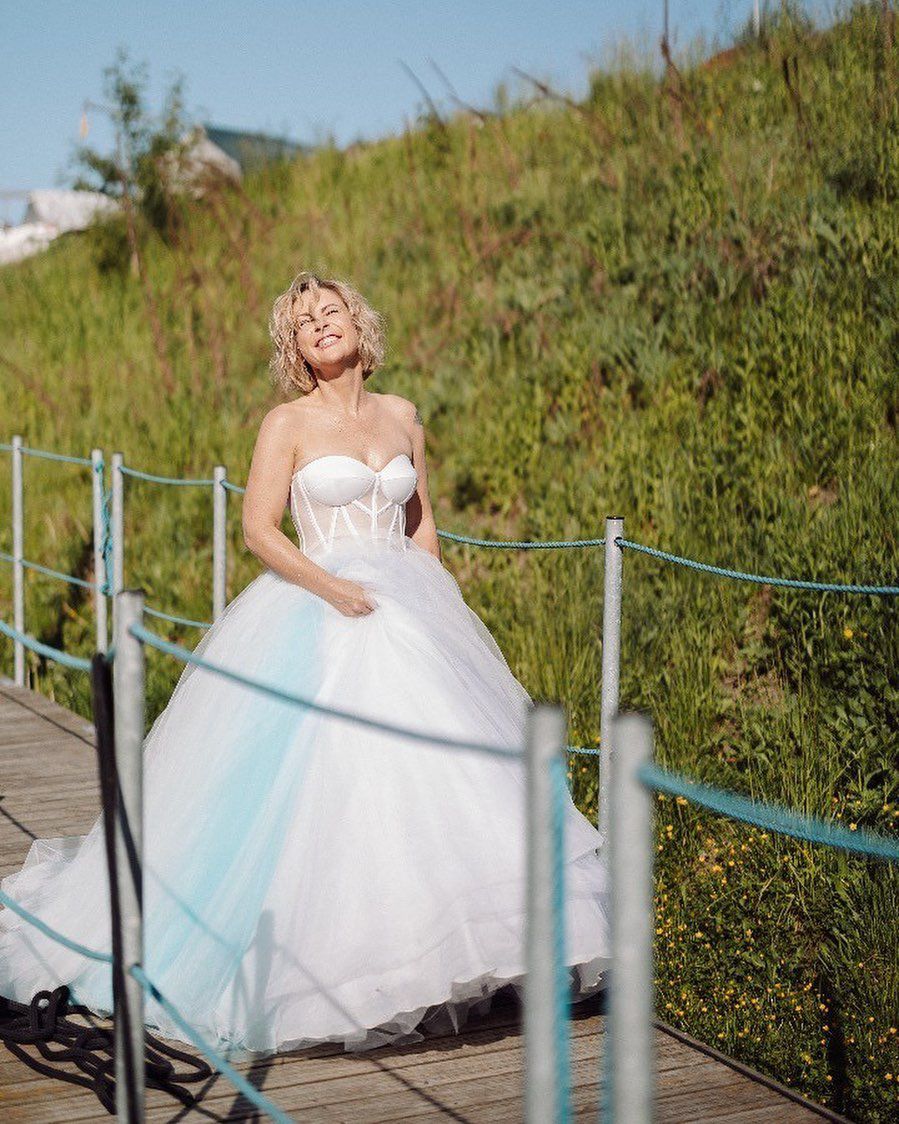 Małgorzata Ohme w sukni ślubnej