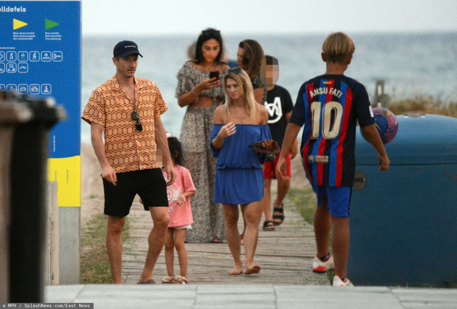 Anna i Robert Lewandowscy w Barcelonie