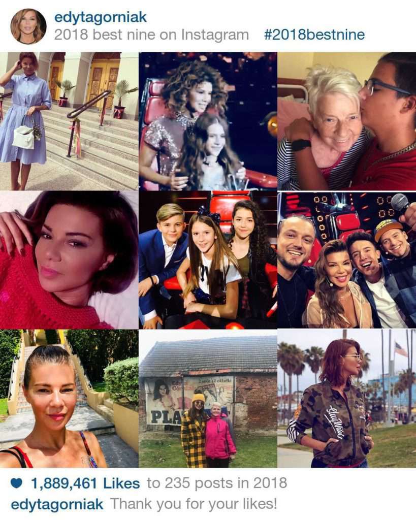 Edyta Górniak – Best Nine 2019 Instagram