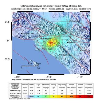 USA: Trzęsienie ziemi o sile 5,1 st. w rejonie Los Angeles