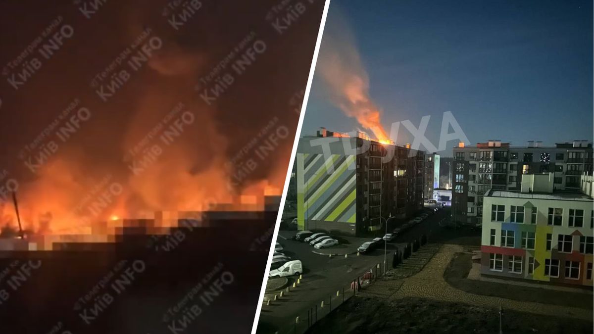 Pożar w Kijowie po rosyjskim ostrzale